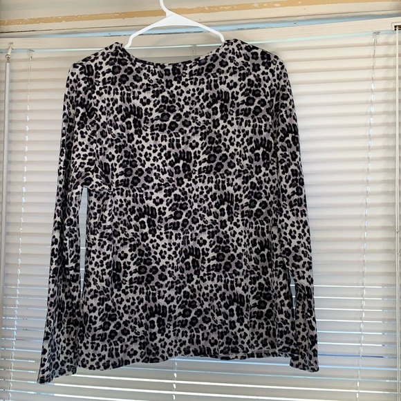 Charter Club Leopard Print Top - Picture 2 of 4